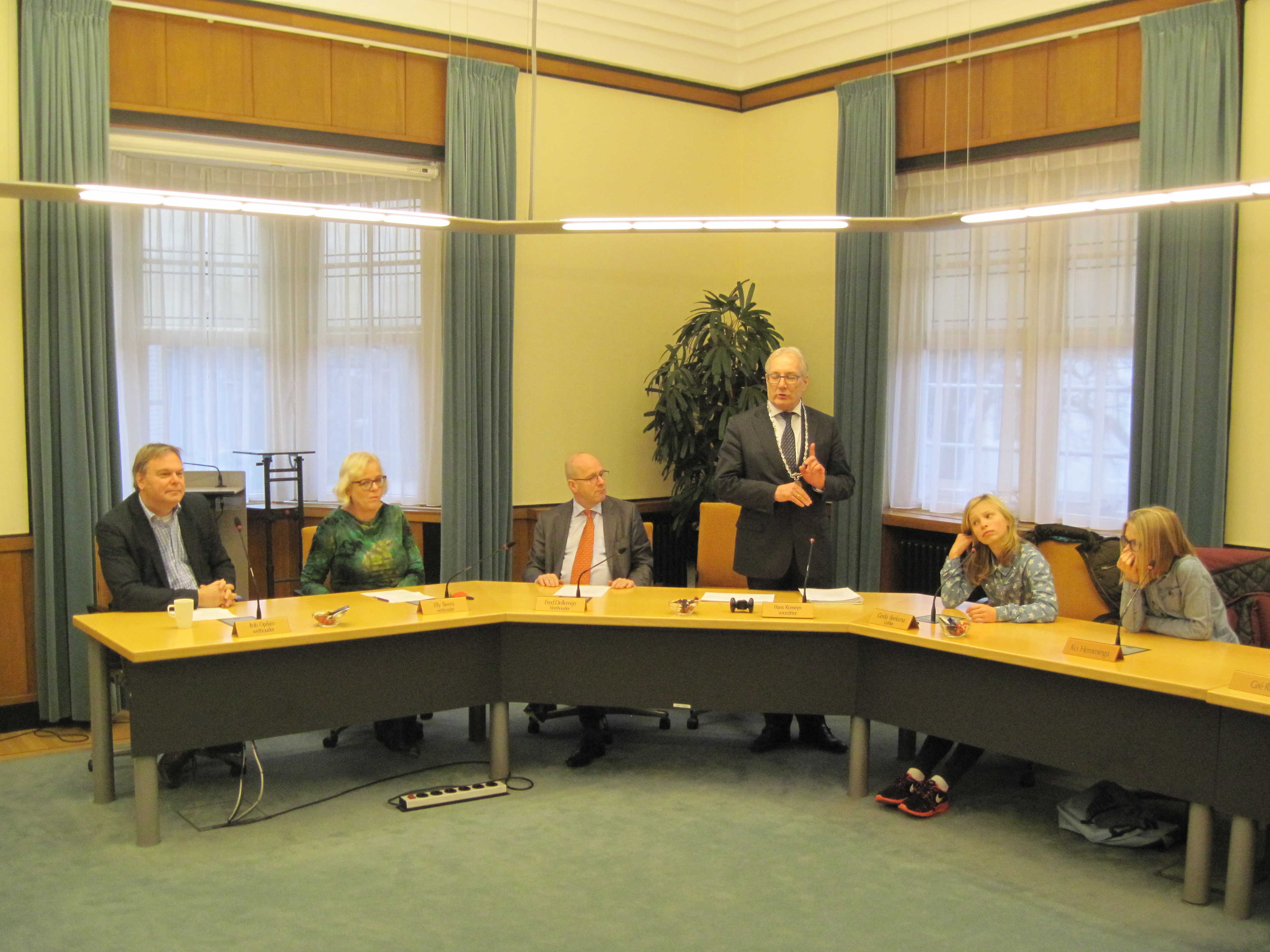 Groep 7/8 in gesprek met de gemeenteraad