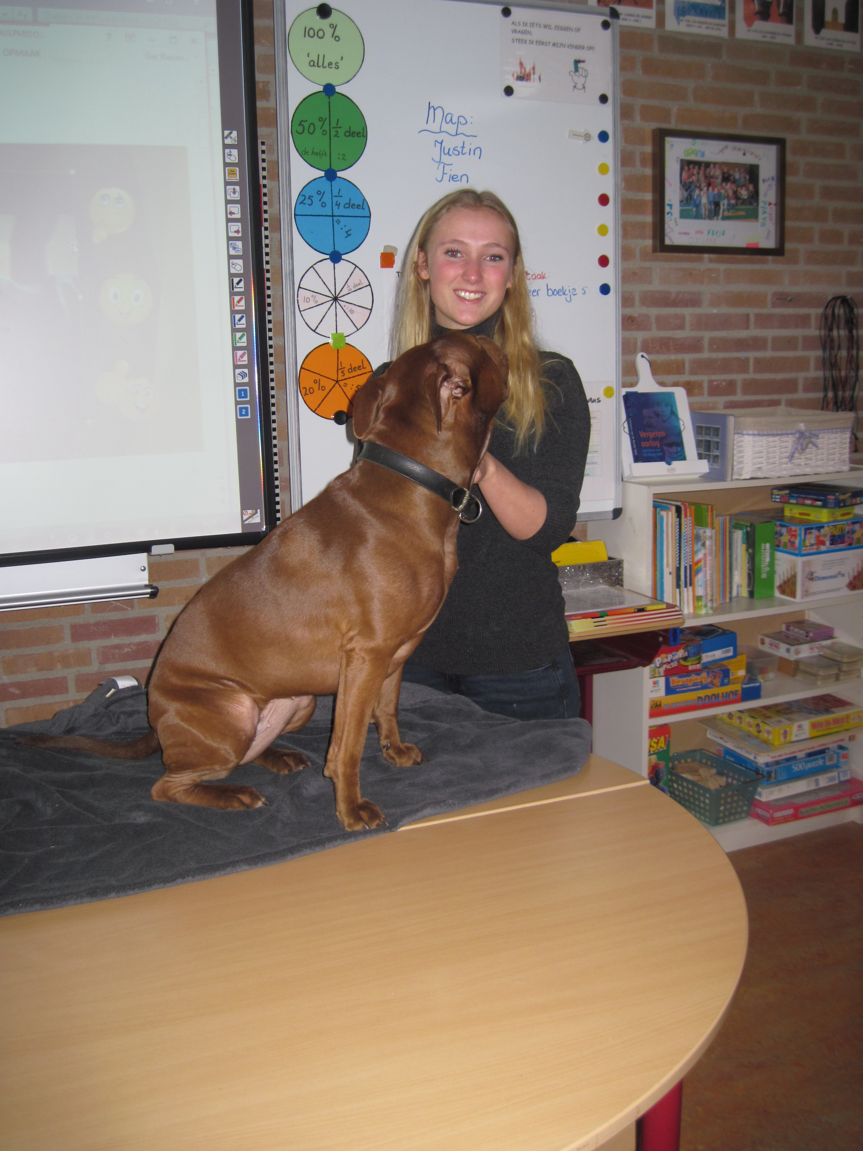 Hond in de klas