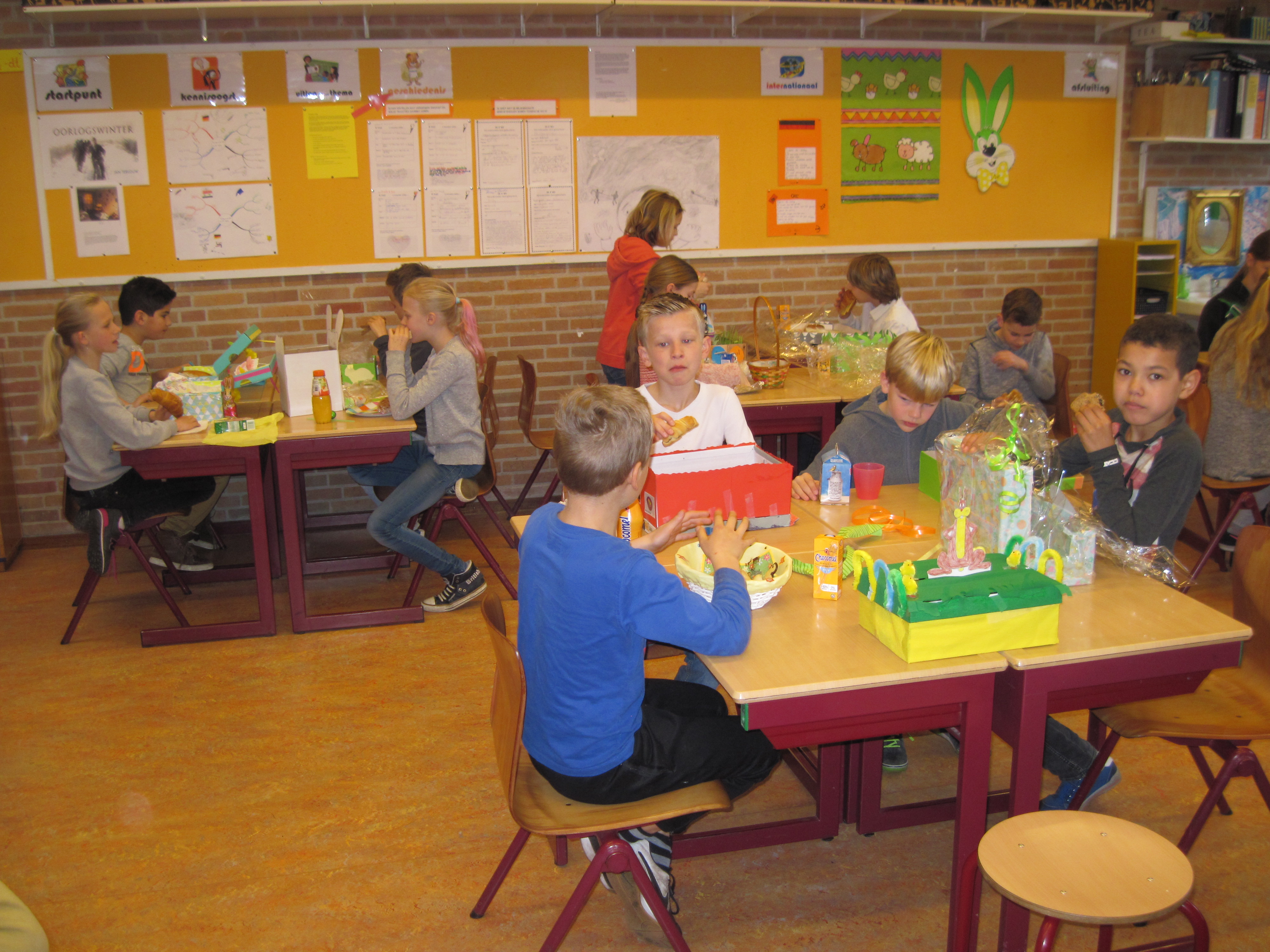 Paasontbijt in groep 7
