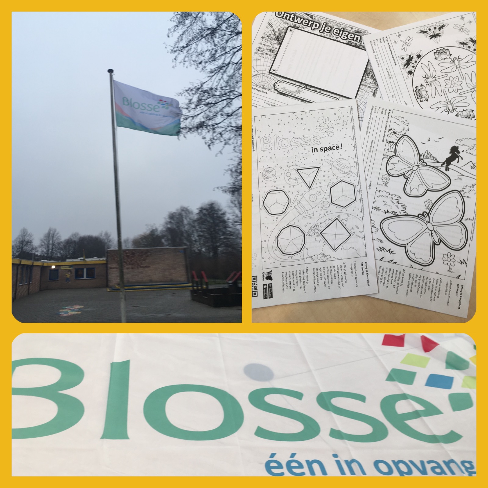 De Blosse vlag hangt in de top!