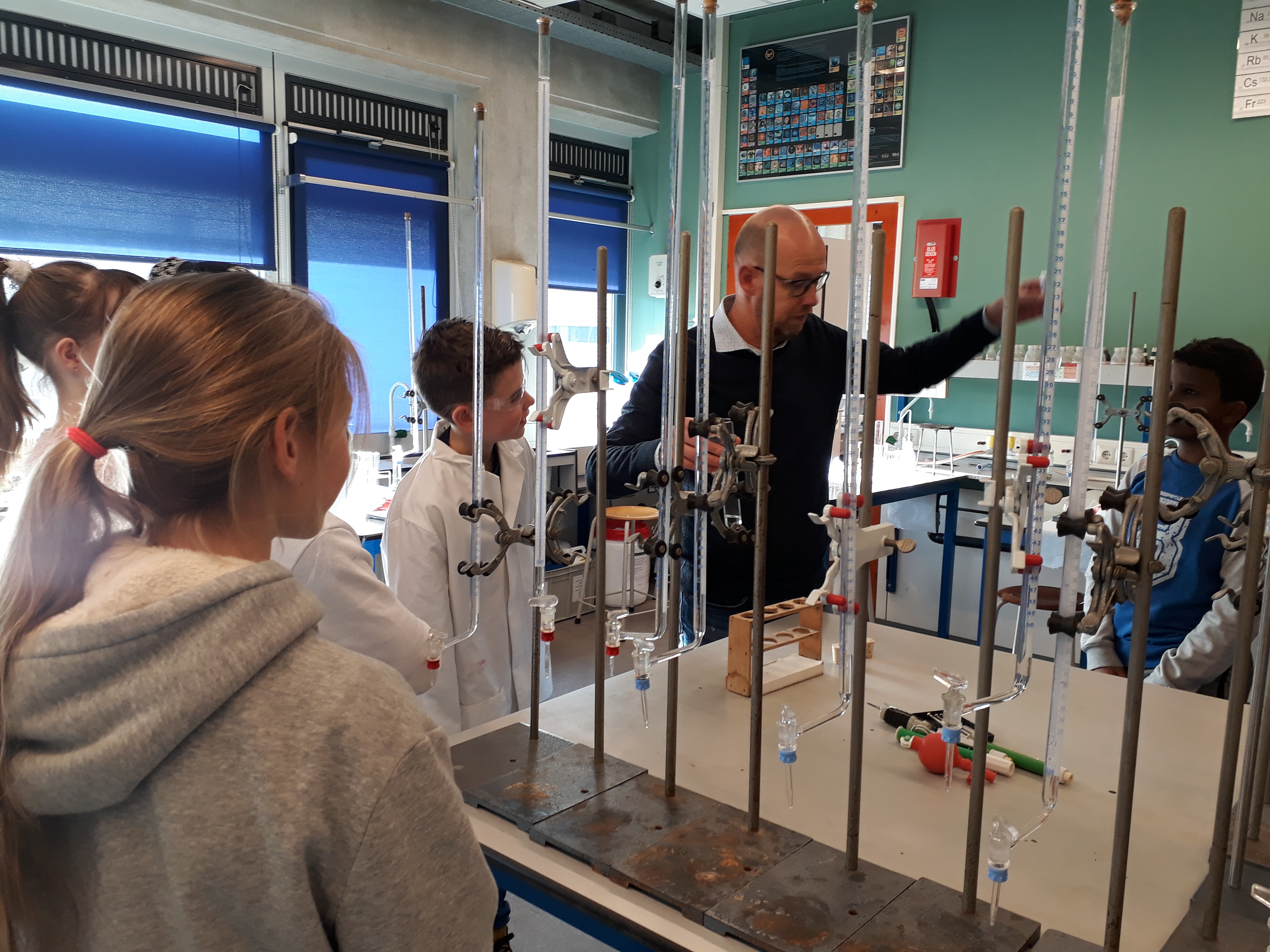 Groep 8 bij het Bonhoeffer