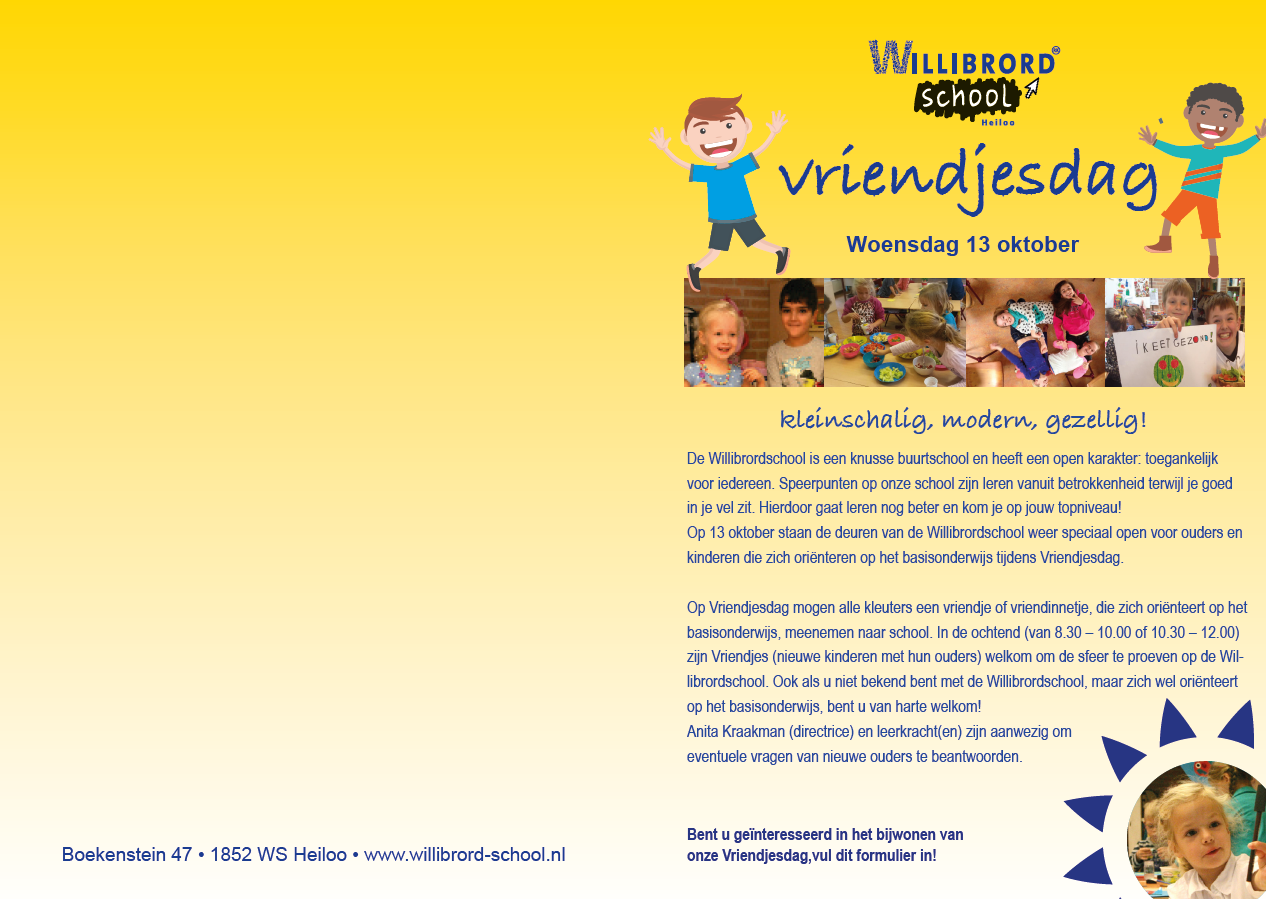 Vriendjesdag 13 oktober