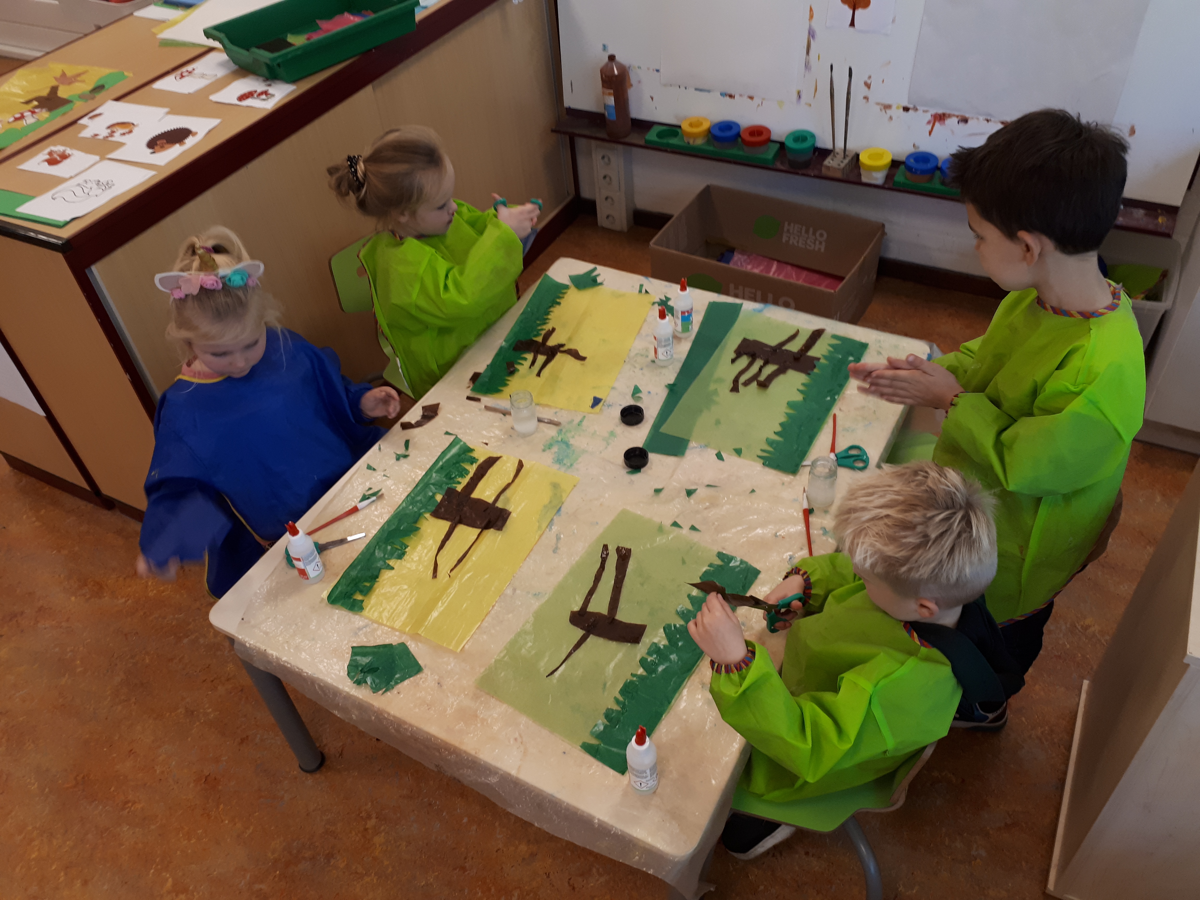 Herfst in groep 1-2 B