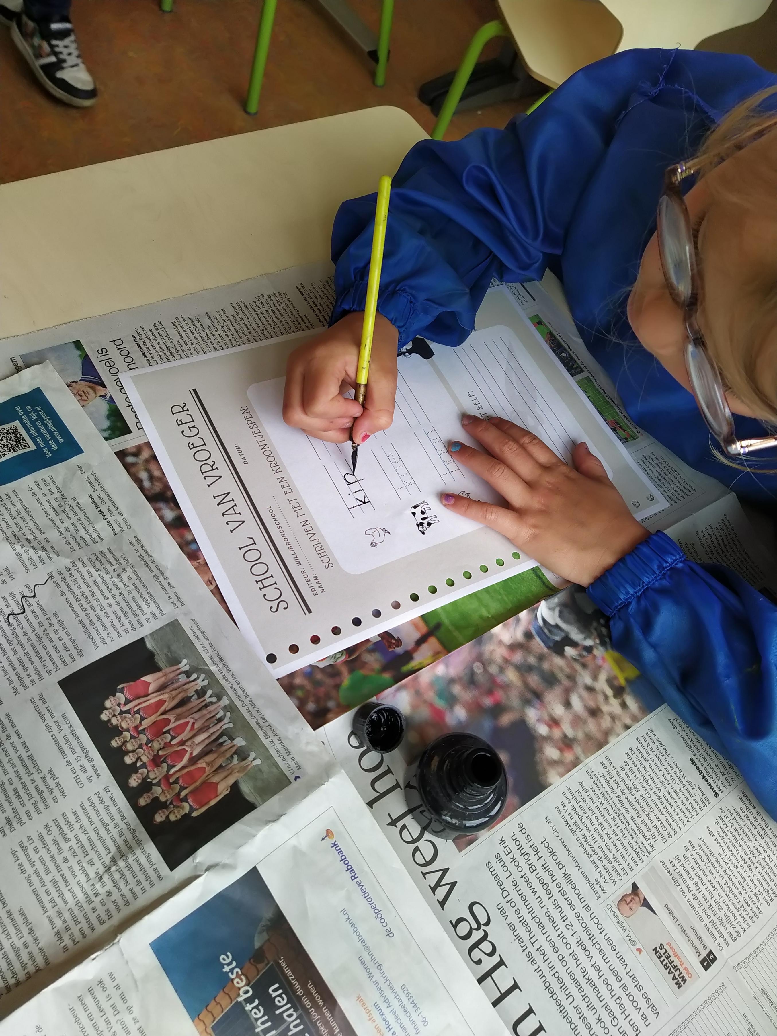 Kroontjespennen in groep 3/4